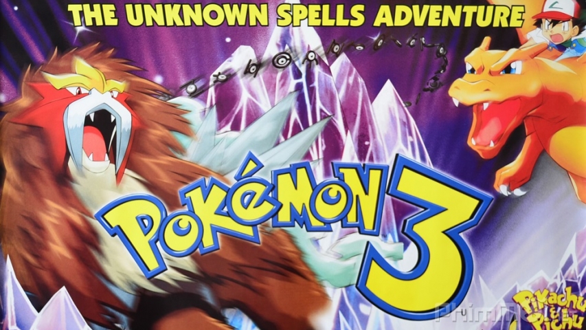 Xem Phim Pokemon Movie 3: Đế vương của tháp pha lê Entei, Pokemon Movie 3: The Spell of the Unown 2000
