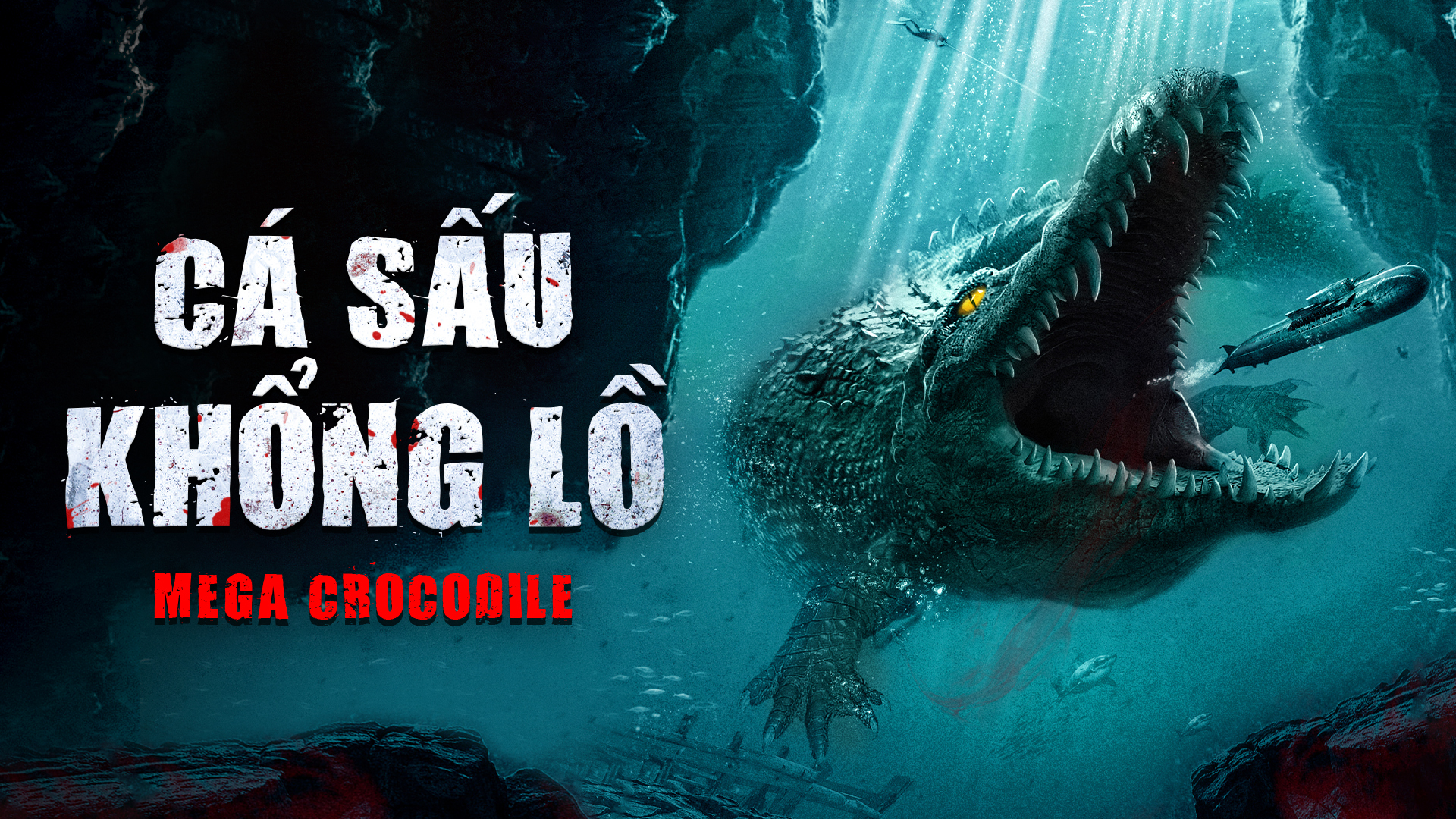 Xem Phim Cá Sấu Khổng Lồ, Mega Crocodile 2019