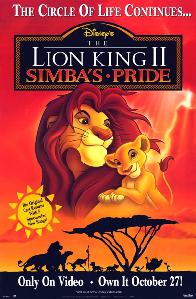 Vua Sư Tử 2: Niềm Kiêu Hãnh Của Simba, The Lion King 2: Simba's Pride / The Lion King 2: Simba's Pride (1998)